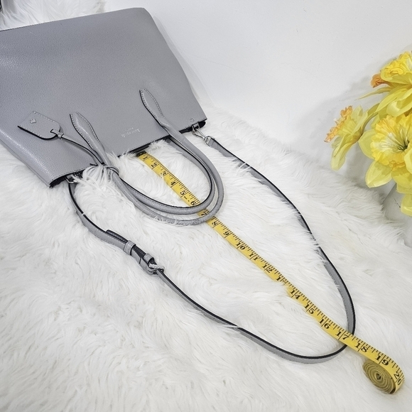 Kate Spade Eva top zip gray satchel - Picture 16 of 17